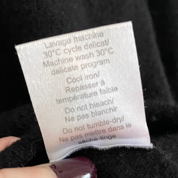 Hector et Lola Knit Sweater Y2K 100% Cashmere Raw hems sequins Elbow patch S - Picture 3 of 13